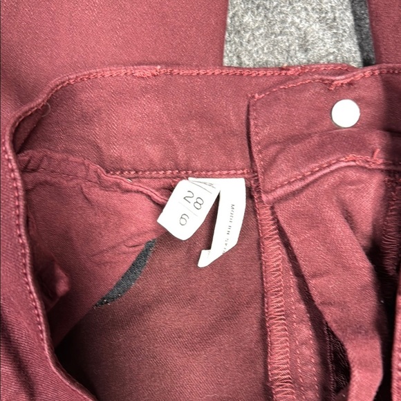 LOFT Red Straight Leg Jeans Fashion-Forward Design - Picture 4 of 4